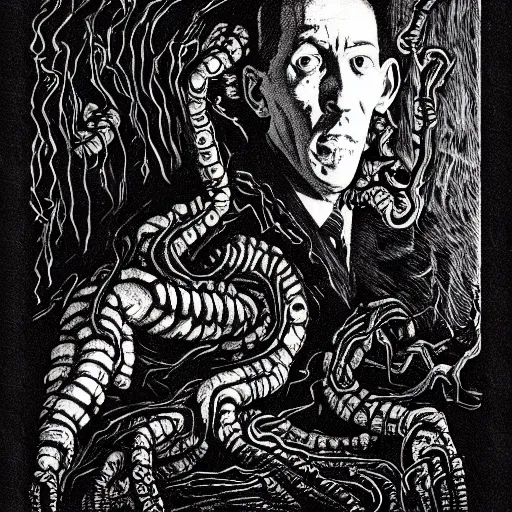 Image similar to H.P. lovecraft, dunwitch horror, eldritch abomination