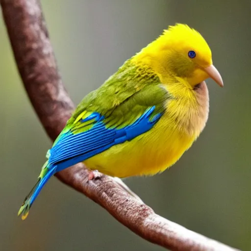 Image similar to blue and yellow Spurlybird