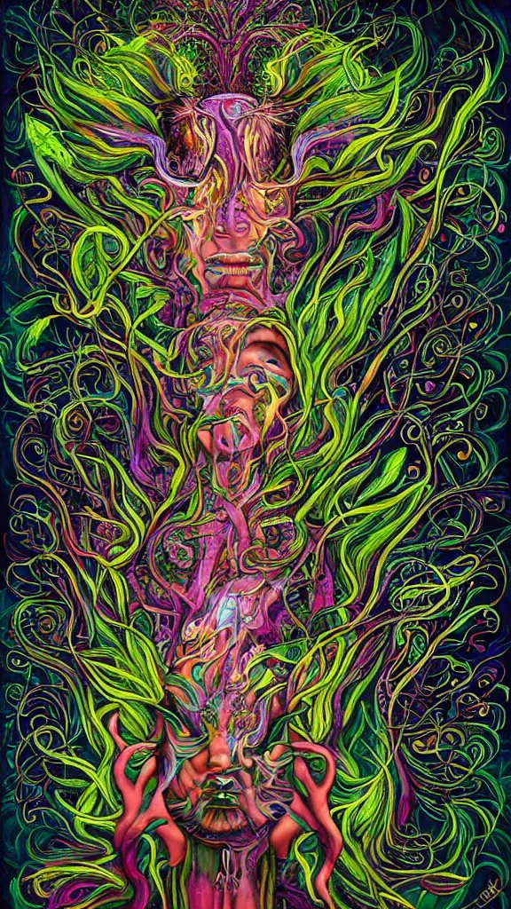 Image similar to the ayahuasca spirit, by rik oostenbroek