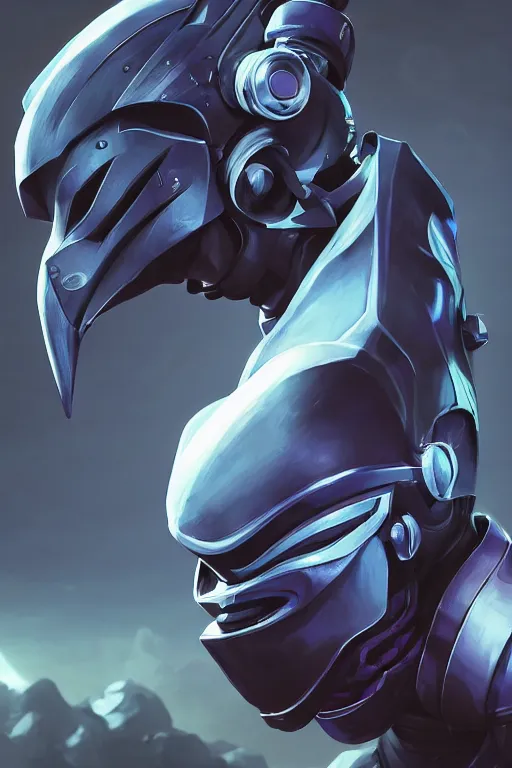 Image similar to epic mask helmet robot ninja portrait stylized as fornite style game design fanart by concept artist gervasio canda, behance hd by jesper ejsing, by rhads, makoto shinkai and lois van baarle, ilya kuvshinov, rossdraws global illumination radiating a glowing aura global illumination ray tracing hdr render in unreal engine 5