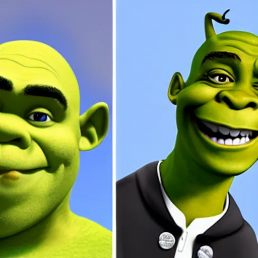 Prompt: shrek obama