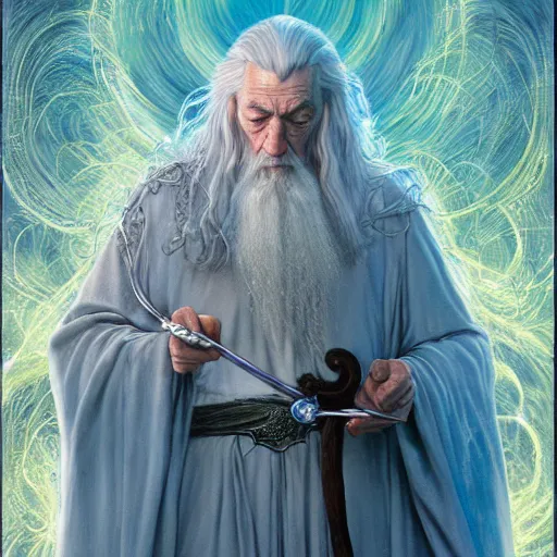 Image similar to Gandalf the Grey, by Mark Brooks, Donato Giancola, Victor Nizovtsev, Scarlett Hooft Graafland, Chris Moore