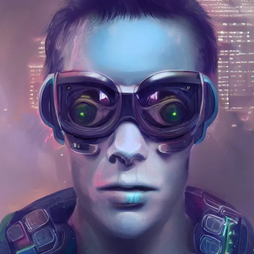 Image similar to Cyberpunk portrait of a frog human chimera