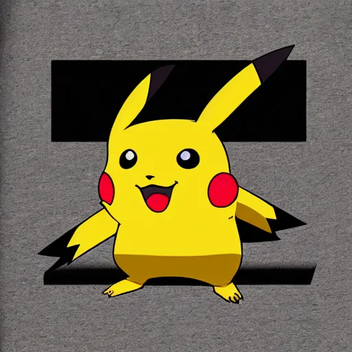 Image similar to a smoke Pikachu