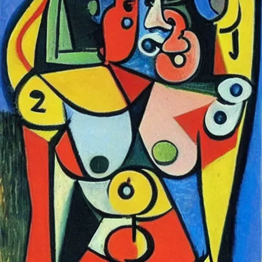 Prompt: maps of our spectacular bodies, by picasso