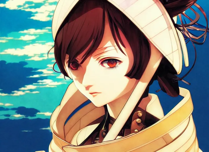 Image similar to ilya kuvshinov anime illustration deedlit, last exile, murata range, fine detail, perfect anime face, dramatic lighting, dynamic composition, art deco, cel shading, vivid, rich texture, yoshinari yoh, alphonse mucha, ( ( ( colorful ) ) )