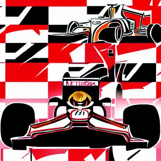 Prompt: formula 1 anime style