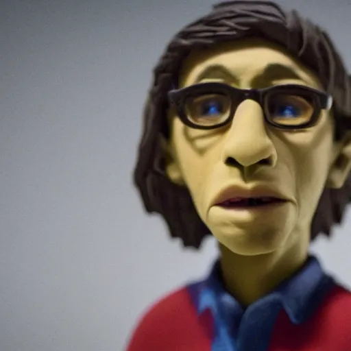 Prompt: a cinematic photograph still of polo g made out of clay, in claymation