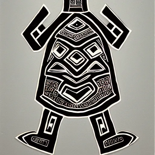 Image similar to turtle. pacific northwest coast, haida gwaii, formline, native art, tribal art, haida, clean, haida