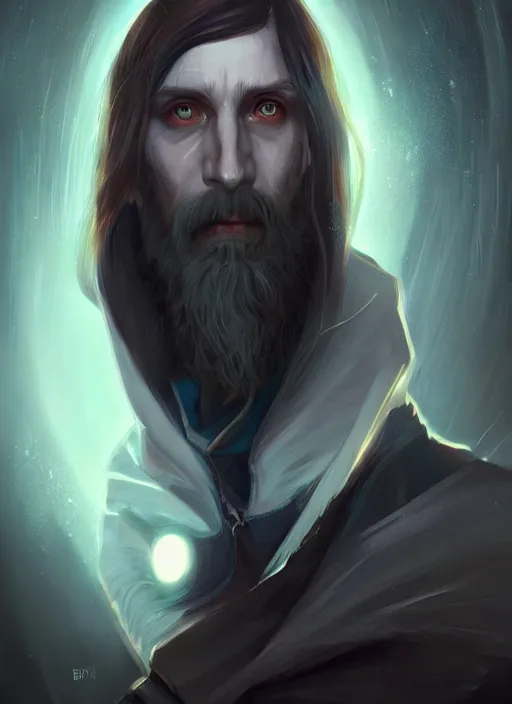 Prompt: « a portrait o cyberpunk rasputin, glowing eyes, a digital painting by charlie bowater, featured on cgsociety, fantasy art, behance hd, wiccan, artstation hd »