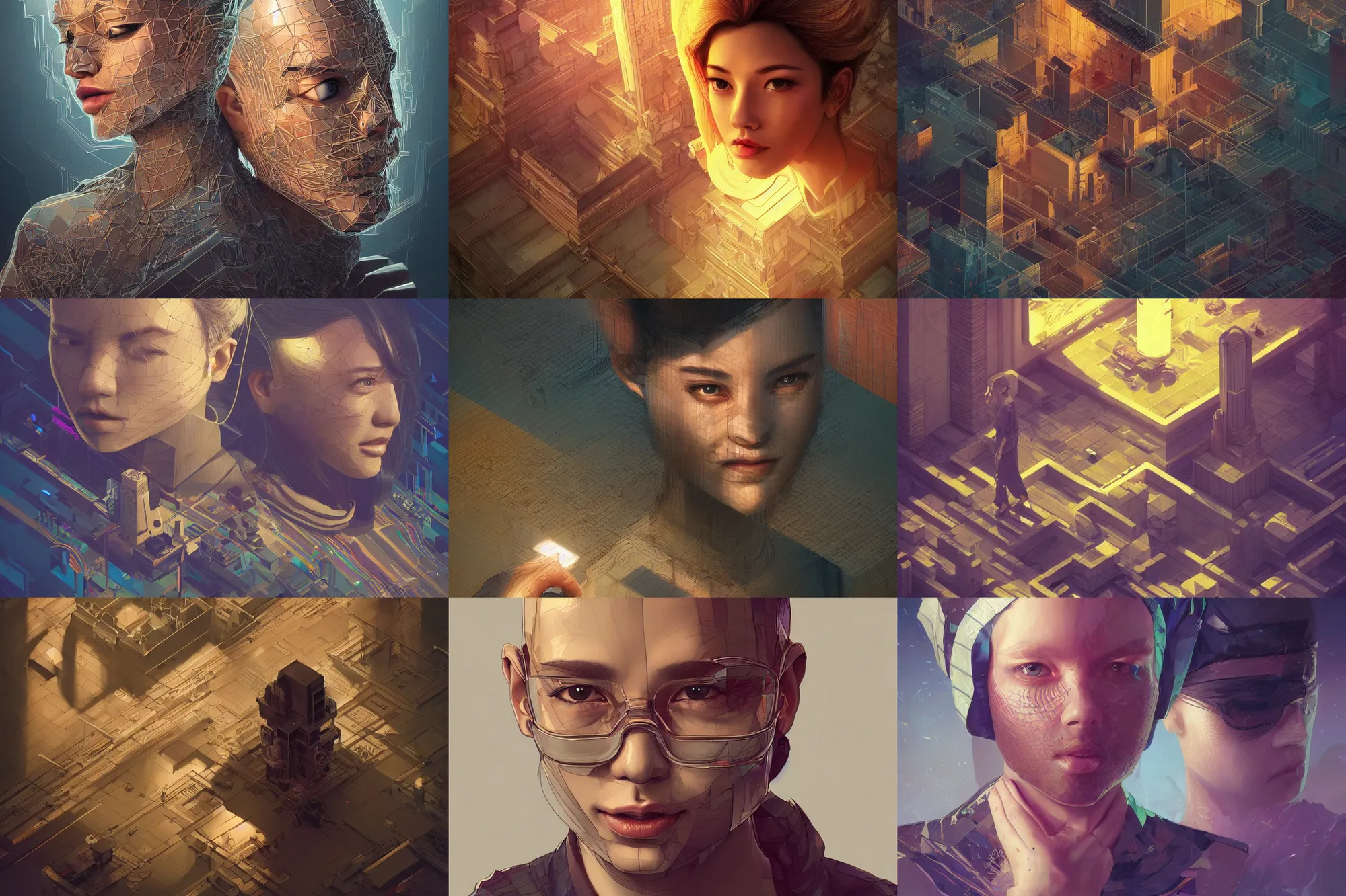 Prompt: portrait isometric drawing, printerest, random, intricate, epic lighting, cinematic composition, hyper realistic, 8k resolution, unreal engine 5, by Artgerm, tooth wu, dan mumford, beeple, wlop, rossdraws, James Jean, Andrei Riabovitchev, Marc Simonetti, yoshitaka Amano, Artstation