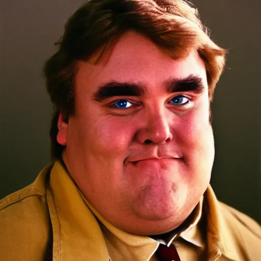 Prompt: portrait photo of john candy in the style of steve mccurry