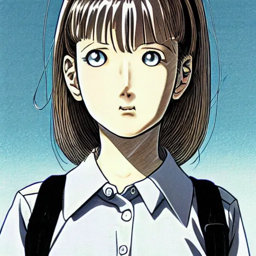 Image similar to young girl by naoki urasawa, detailed, manga, illustration