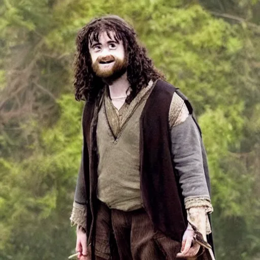 Image similar to Daniel Radcliffe as a Hagrid