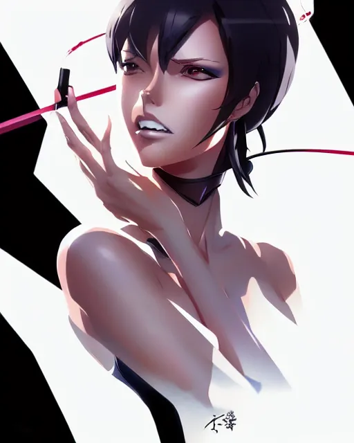 Prompt: aeon flux, portrait shinkai makoto studio ghibli studio key hideaki anno sakimichan stanley artgerm lau rossdraws james jean marc simonetti elegant highly detailed digital painting artstation pixiv