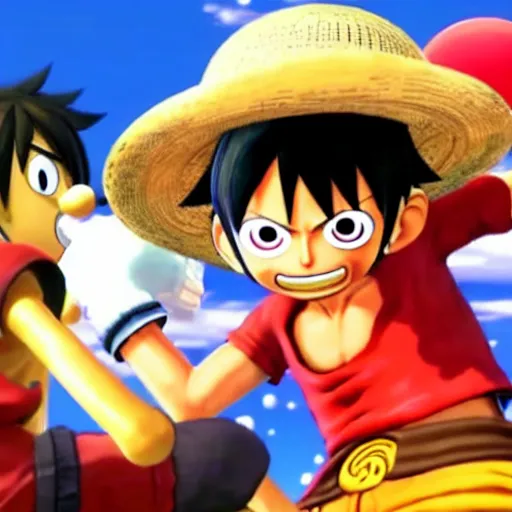 Image similar to monkey d. luffy in super smash bros. ultimate