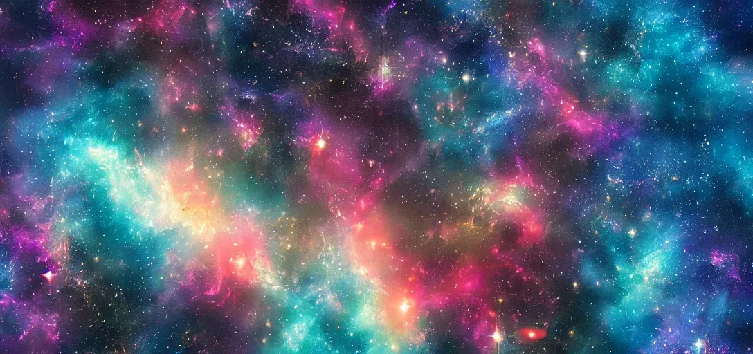 Prompt: Abstract poster of a galaxy