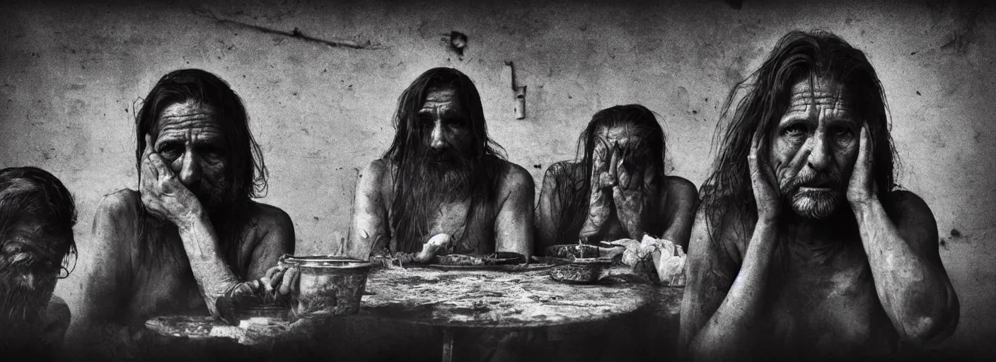 Image similar to https://i.swncdn.com/media/1200w/via/5319-lastsupper.webp by Lee Jeffries