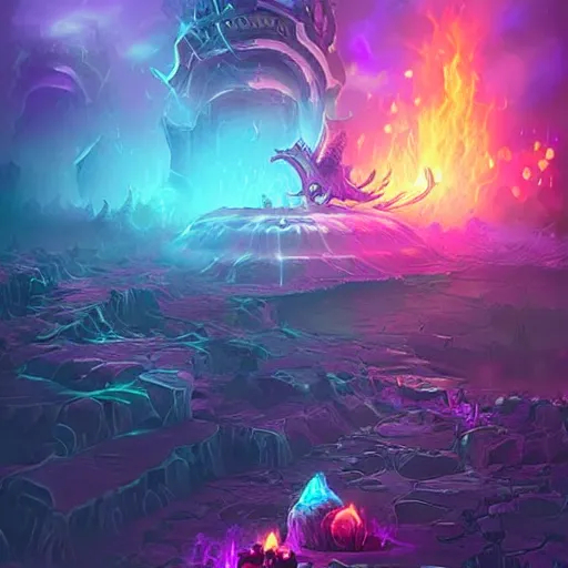 Prompt: curved floating skulls with violet fire trails, violet theme, epic fantasy digital art style, fantasy artwork, by Greg Rutkowski, fantasy hearthstone card art style