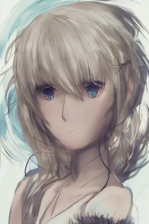 Prompt: anime art full body portrait character concept art, anime key visual of elegant young female, platinum blonde, large eyes, finely detailed perfect face delicate features directed gaze, laying near waterfall, arms crossed behind head, trending on pixiv fanbox, studio ghibli, extremely high quality artwork