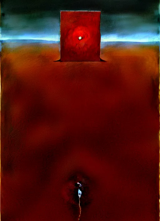 Image similar to device to cause the end detailed painting by zdzisław beksinski 8 k