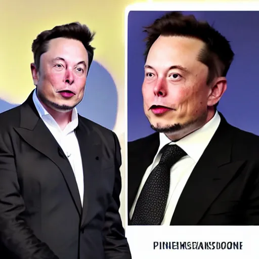 Prompt: elon musk with rhino horn angry