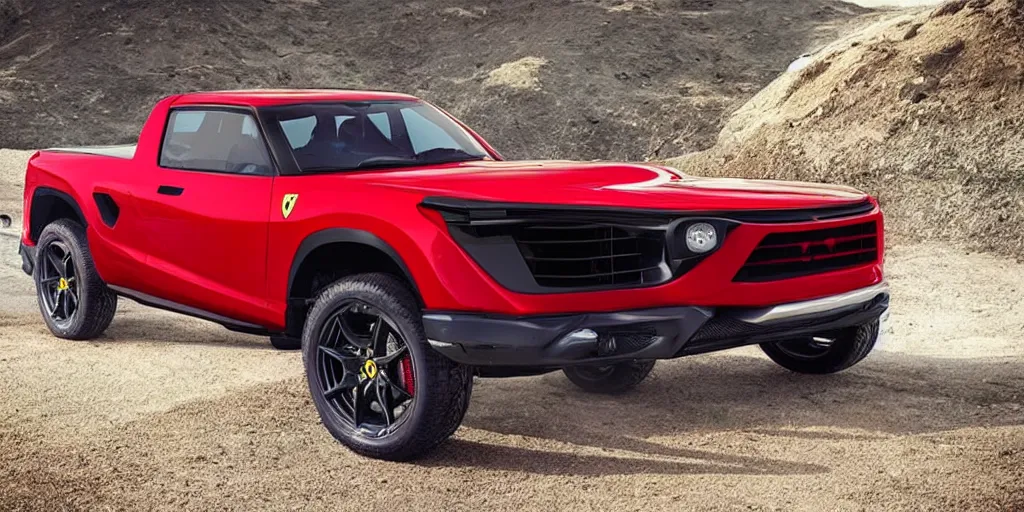 Image similar to “2022 Ferrari Pickup Truck”