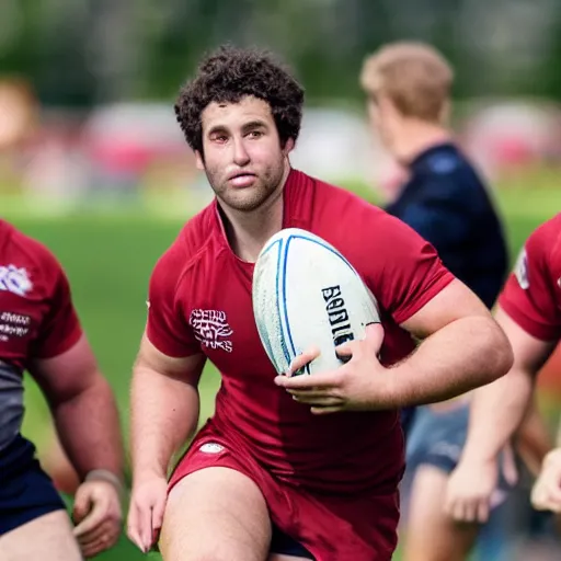 Image similar to photo of brett goldstein playing rugby for the english team