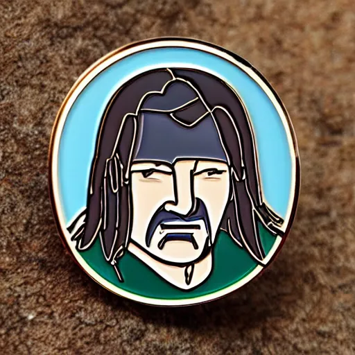 Prompt: boromir enamel pin