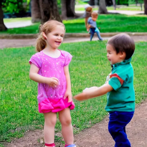 Prompt: preschool - i like playing at the park