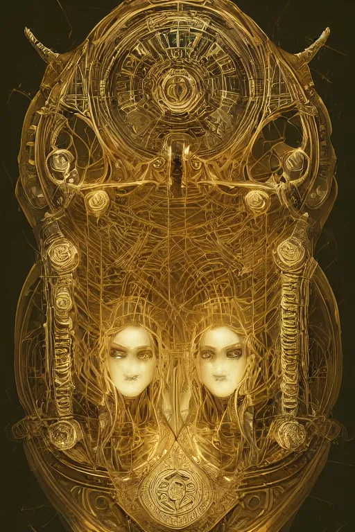 Image similar to a study of cell shaded illustration of a neofuturistic ornate a wizard, golden ratio, post grunge screen print poster, character concept art by Miles Tsang, highly detailed, sharp focus, motherboard, Artstation, deviantart, artgem