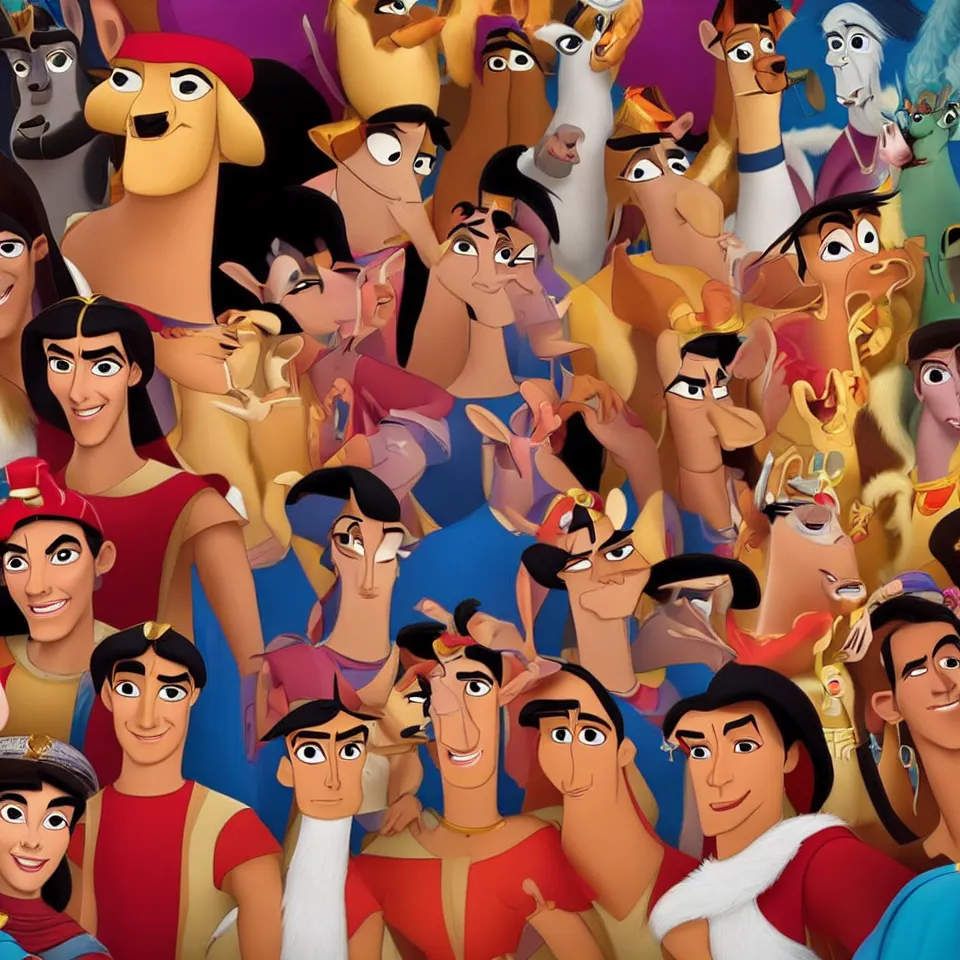 Prompt: How would Kuzco Disney movies look in Real life . Professional Studio. Portrait in the style of Martin Schoeller. 4K. Ultra Detailed. Close-up. Low Light.