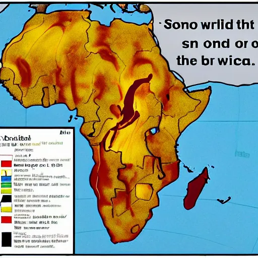 Image similar to someone didn't bless the rains down in africa, therefore setting africa on fire