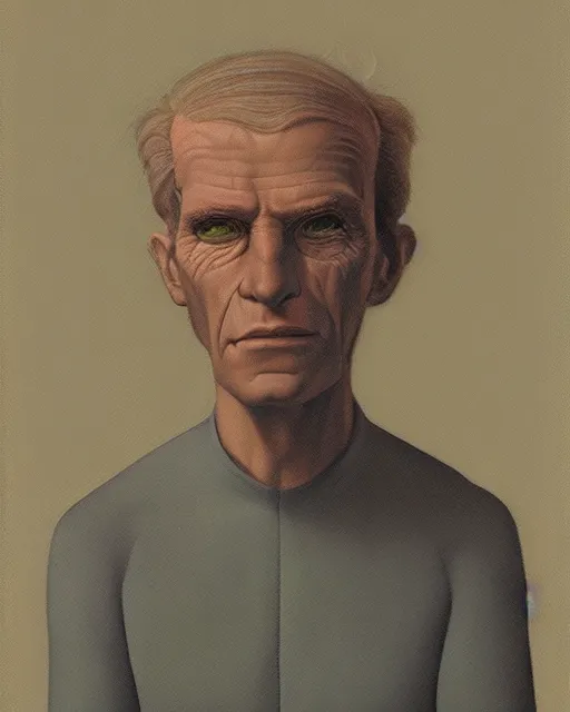 Prompt: morosthesophist, portrait by ralph mcquarrie
