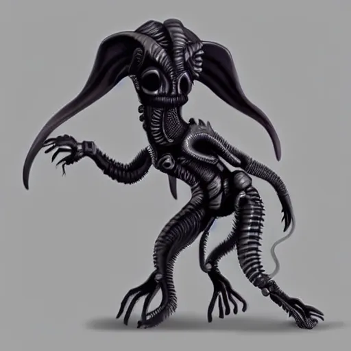 Image similar to miniaturine of cute xenomorph