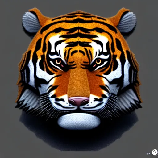 Image similar to portrait of an anthropomorphic tiger wearing a black suit, ultra detail, ultra realistic, soft fur, ssao 8 k