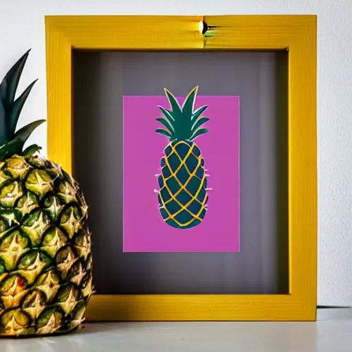 Prompt: product photo of a pineapple designed to resemble an RPG launcher, center frame, highly detailed, balanced colors