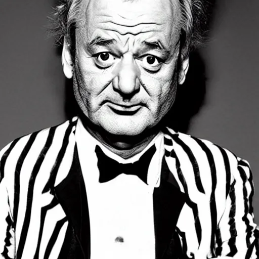 Image similar to bill murray as beetlejuice