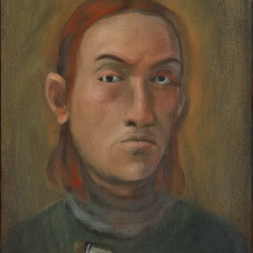 Prompt: portrait of three-eyed man