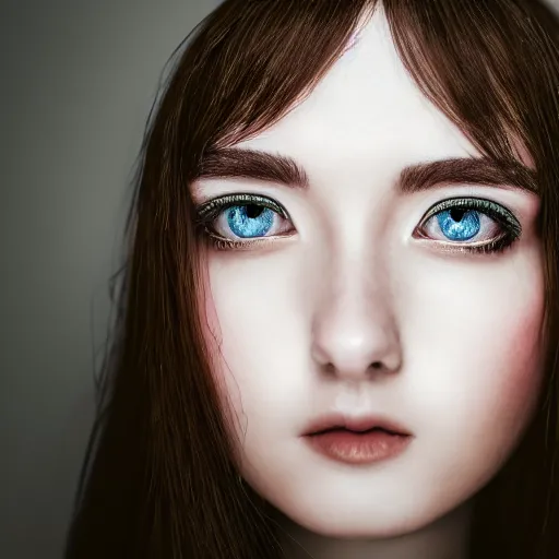 Image similar to prompt, high speed, modelsociety, radiant skin, huge anime eyes, rtx on, perfect face, intricate, sony a 7 r iv, symmetric balance, polarizing filter, photolab, lightroom, 4 k, dolby vision, photography award