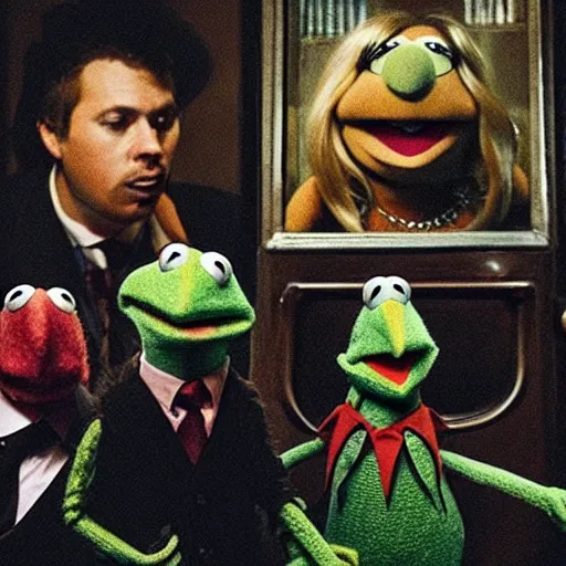 Image similar to “ the muppets as a supernatural horror film, detailed ”