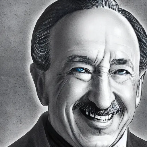 Prompt: a portrait of walt disney in isekai style