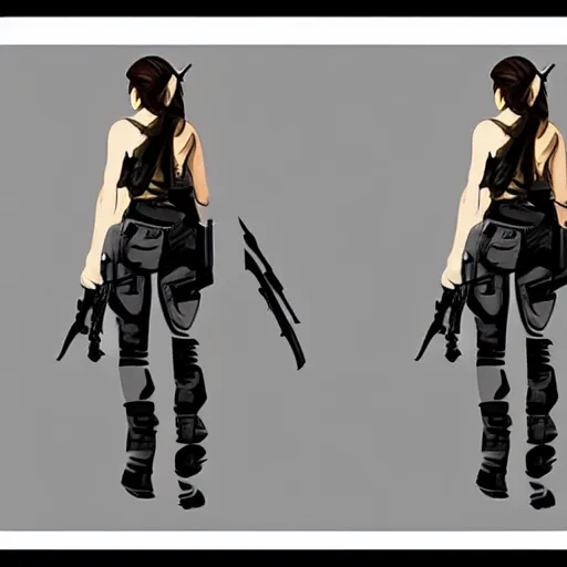 Prompt: Lara Croft concept art