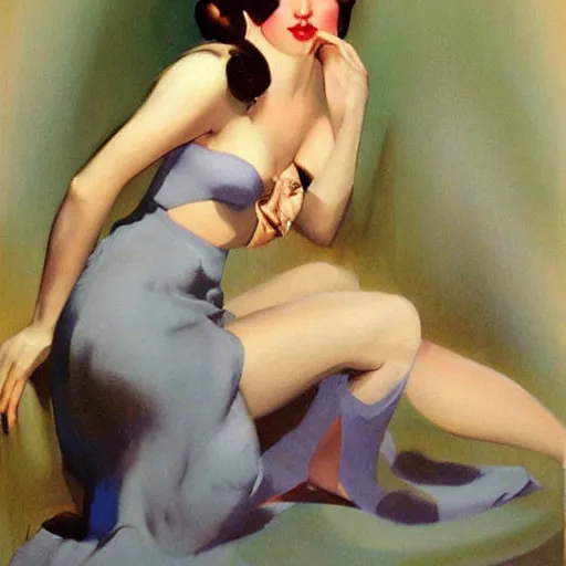 Image similar to painting by vargas, rolf armstrong