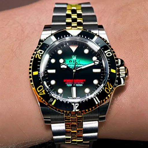 Prompt: cyberpunk rolex