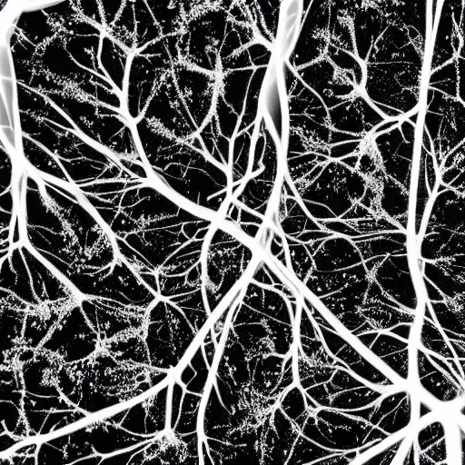 Image similar to neurons and dendrites seen through scanning electron microscope