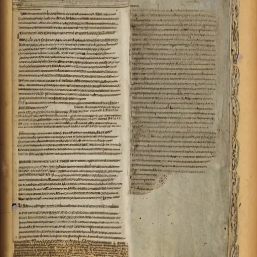 Prompt: old ancient manuscript introduction page