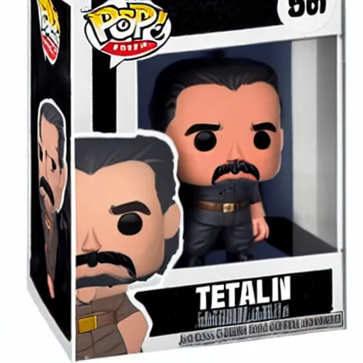 Image similar to stalin as a funko pop