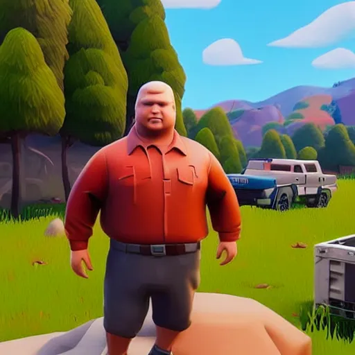 Image similar to “Bobby Hill in Fortnite”