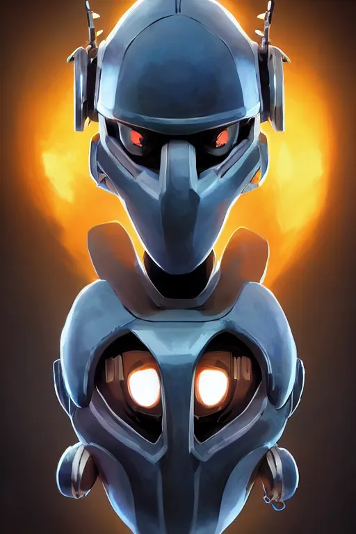 Image similar to epic mask helmet robot ninja portrait stylized as fornite style game design fanart by concept artist gervasio canda, behance hd by jesper ejsing, by rhads, makoto shinkai and lois van baarle, ilya kuvshinov, rossdraws global illumination radiating a glowing aura global illumination ray tracing hdr render in unreal engine 5